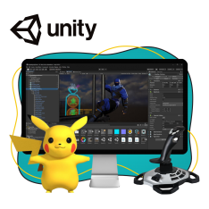 Мир игр на Unity 2D на популярном движке + AI-помощники - КИБЕРшкола программирования для детей, компьютерные курсы для школьников, начинающих и подростков - KIBERone г. Крылатское