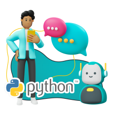Умный чат-бот на Python - КИБЕРшкола программирования для детей, компьютерные курсы для школьников, начинающих и подростков - KIBERone г. Крылатское
