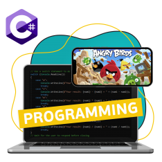 Программирование на C#. Удивительный мир 2D-игр - КИБЕРшкола программирования для детей, компьютерные курсы для школьников, начинающих и подростков - KIBERone г. Крылатское